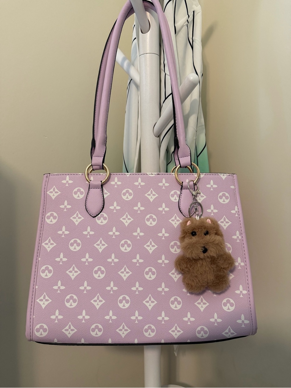 Lilac Monogram Tote Bag